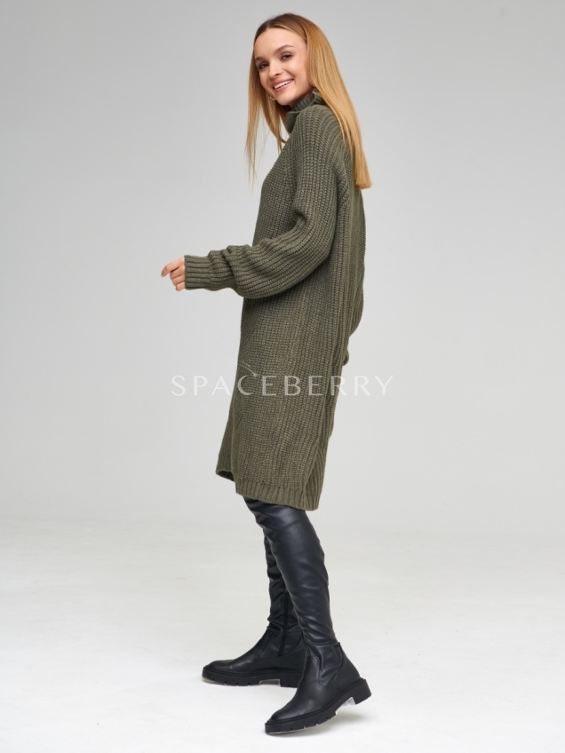 Женский вязаный свитер оверсайз, джемпер
